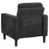 Coaster Fine Furniture 509983 Bowen II - Fabric Upholstered Track Arm Chair - Steel Gray