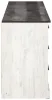Ashley Furniture EB4121-231 Shawburn - Six Drawer Dresser - Pewter-tone pulls - White / Black / Gray