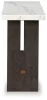 Ashley Furniture T779-4 Burkhaus - Sofa Table - White / Dark Brown