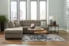 Ashley Furniture 31005S1 Mahoney - 2-Piece Sectional With Laf Corner Chaise - Chocolate