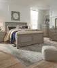 Ashley Furniture B733/31/36/46/57/54/96 Lettner - 6 Pc. - Dresser, Mirror, Chest, Queen Panel Bed - Light Gray