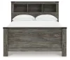 Ashley Furniture B4480B3 Ashley Furniture B4480B3 Frandern - Full Bookcase Panel Bed - Gray