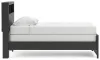 Ashley Furniture PCB1118B12 Broachmyn - Twin Bookcase Bed - Black / Gray