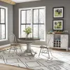 Liberty Furniture 186W-CD-3PDS Liberty Furniture 186W-CD-3PDS Carolina Crossing - 3 Piece Pedestal Table Set - White / Antique Honey