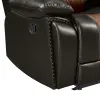 New Classic U7005-30-BRN Nikko - Sofa With Dual Recliner - Two Tone Brown