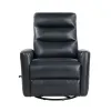 New Classic U2518-14-BLK Takami - Swivel Recliner - Black