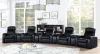 CoasterEssence 600001-S5A Cyrus - 9 Piece Upholstered Home Theater Seating - Black
