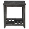 CoasterEssence 722287 Cliffview - 1-Shelf Square Wood Side End Table - Gray