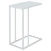 CoasterEveryday 900250 Stella - Glass Top C-Shaped Sofa Side Table - Chrome