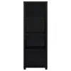 Coaster Fine Furniture 707756 Jupiter - 3-Shelf Engineered Wood Media Tower - Black