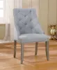 Furniture of America CM3020SC-2PK Diocles - Side Chair (Set of 2) - Silver / Gray