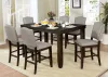 Furniture of America CM3911PT Teagan - Counter Height Table - Dark Walnut