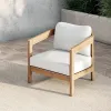 New Classic G5511-21-WHT Wesley - Patio Club Chair With Cushion - White