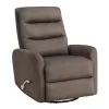 New Classic U2518-14-FBR New Classic U2518-14-FBR Takami - Swivel Recliner - Chocolate Poly