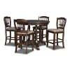 New Classic 45-2541-D4C Bixby - Counter Table & 4 Chairs - Espresso