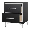 New Classic B1891-040 Ava - 2 Drawer Nightstand - Ebony