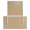 Coaster Fine Furniture 223093M Ines - 6-Drawer Bedroom Dresser With Mirror - White High Gloss
