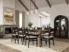 Riverside Furniture 61758 Riverside Furniture 61758 Calhoun - Laderback Side Chair (Set of 2) - Ebony Whiskey Oak