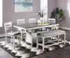 New Classic 40-7522-C4CB New Classic 40-7522-C4CB Richland - Counter Table With 4 Chairs And 1 Bench - White