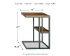 Ashley Furniture A4000049 Forestmin - Accent Table - Natural / Black