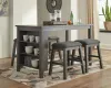 Ashley Furniture D388-13 Caitbrook - Rectangular Dining Room Counter Table - Gray