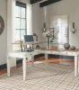 Ashley Furniture H743-134 Realyn - Home Office Lift Top Desk - White / Brown