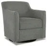 Ashley Furniture A3000326 Bradney - Swivel Accent Chair - Gray