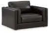 Ashley Furniture 57405/23/14 Ashley Furniture 57405/23/14 Amiata - 2 Pc. - Chair And A Half, Ottoman - Onyx