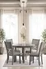 Ashley Furniture D425-225 Wrenning - Dining Room Table Set (Set of 5) - Gray