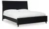 Ashley Furniture B1013/231/36/56/58/95/B100-14/92(2) Ashley Furniture B1013/231/36/56/58/95/B100-14/92(2) Danziar - 8 Pc. - Dresser, Mirror, King Panel Bed, 2 Nightstands - Black