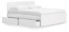 Ashley Furniture EB9630B21 Ashley Furniture EB9630B21 Onita - King Panel Platform Bed With 2 Side Storage - White