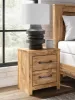 Ashley Furniture PCB1580-92 Maystonna - Two Drawer Night Stand - Brown