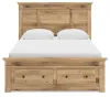 Ashley Furniture PCB1170B4 Ashley Furniture PCB1170B4 Makidern - Queen Panel Storage Bed With Storage Footboard - Tan