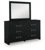 Ashley Furniture PCB1115B1 Ashley Furniture PCB1115B1 Maeling - Dresser And Mirror - Black