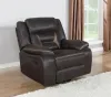 CoasterEveryday 651356 Greer - Upholstered Swivel Glider Recliner Chair - Brown