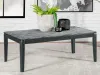 CoasterEssence 753518 Mozzi - Rectangular Faux Marble Coffee Table - Gray And Black