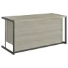 CoasterEssence 805881 Loomis - 4-Drawer Computer Desk - Whitewashed Gray