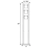 CoasterEssence 900733 Munson - 3 Swivel Lights Metal Floor Lamp - Silver