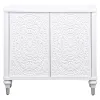 Coaster Fine Furniture 950411 Cardella - 2 Door Mandala Accent Cabinet - Distressed White