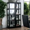 Furniture of America CM-CR140BK Vilas - Curio Cabinet - Black