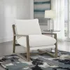 Coaster Fine Furniture 907509 Geneva - Boucle Upholstered Wood Arm Accent Chair - Sand