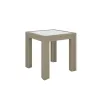 Riverside Furniture 91908 Wilde - Square Glass Top End Table - Light Brown