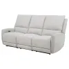 Coaster Fine Furniture 610521P Sylmar - Chenille Upholstered Power Reclining Sofa - Dove Gray