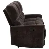 Coaster Fine Furniture 609571 Navarro - Chenille Upholstered Reclining Sofa - Dark Brown