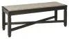 Ashley Furniture D736-00 Tyler Creek - Upholstered Bench - Black / Grayish Brown