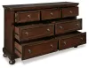 Ashley Furniture B697-31 Porter - Dresser - Rustic Brown