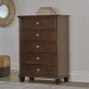 Ashley Furniture B685-46 Danabrin - Five Drawer Chest - Brown