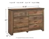 Ashley Furniture B446-31 Trinell - Six Drawer Dresser - 61.34