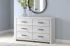 Ashley Furniture B3788-31 Cayboni - Six Drawer Dresser - Whitewash