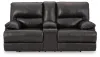 Ashley Furniture U6580118 Mountainous - Power Reclining Loveseat With Console /Adj Headrest - Eclipse